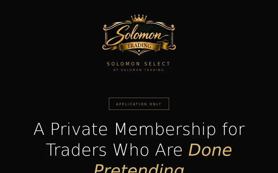 Screenshot of solomontrading.com