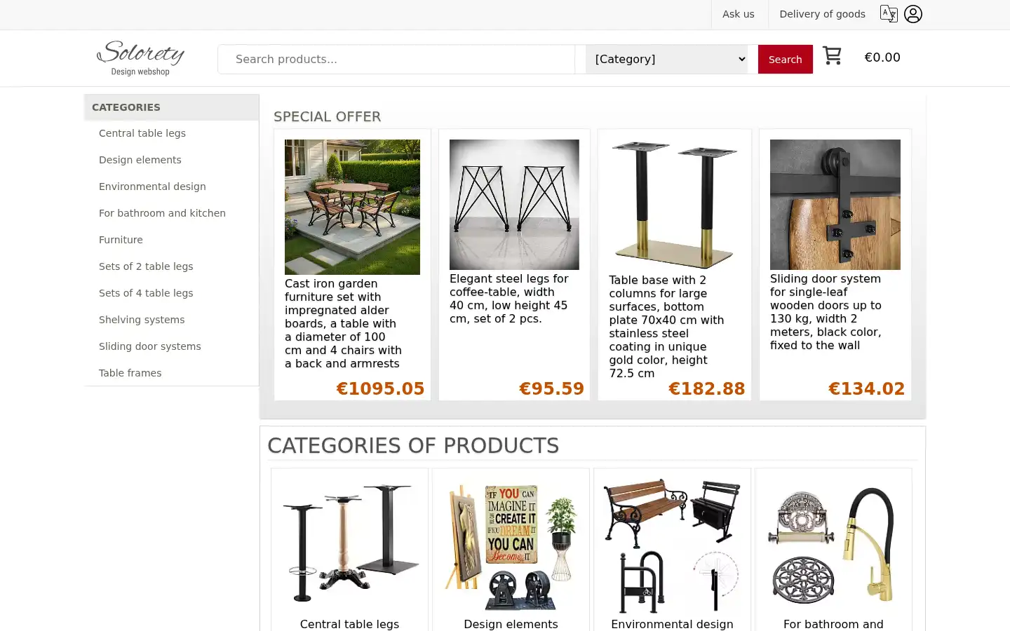Screenshot of solorety.com