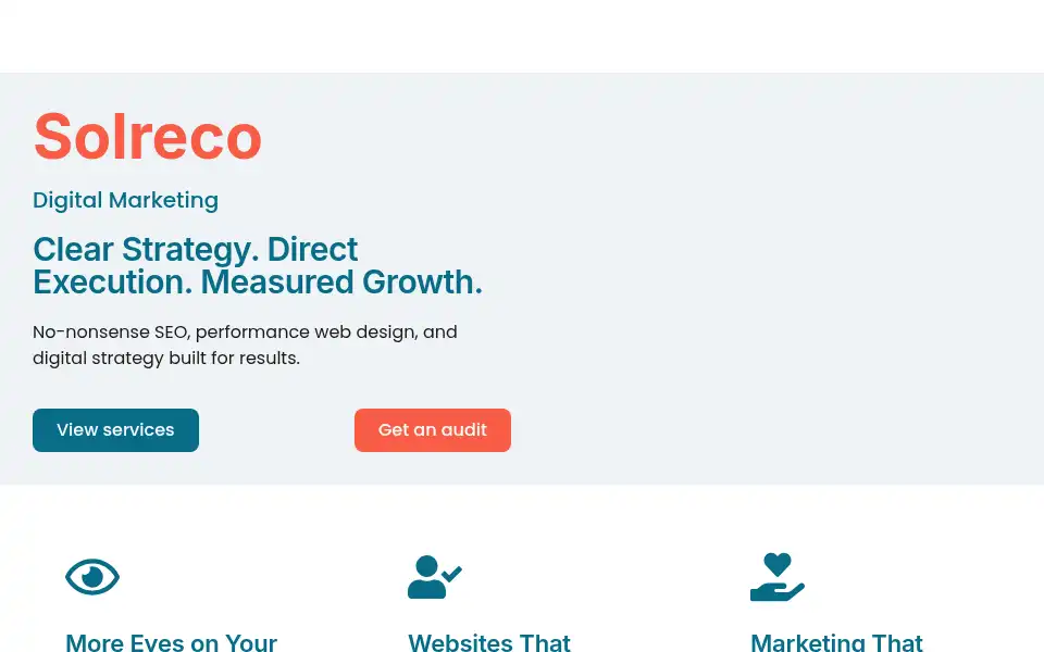 Screenshot of solreco.nl