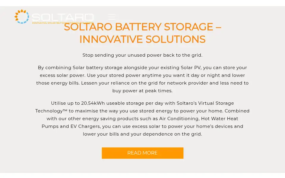 Screenshot of soltaro.com