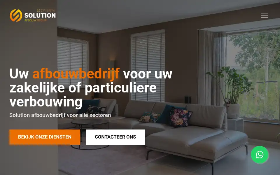 Screenshot of solutionafbouwgroup.nl