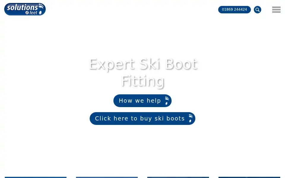 Screenshot of solutions4feet.com