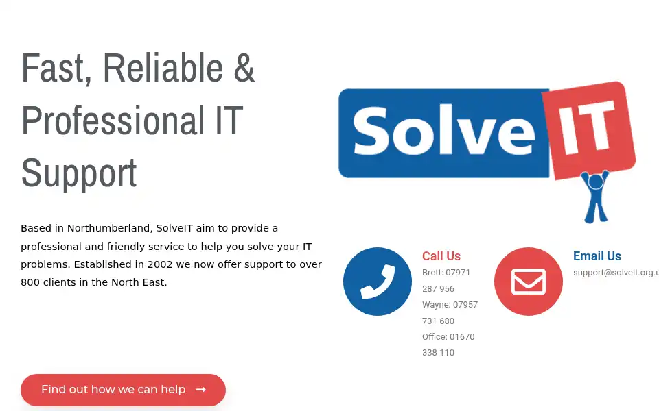Screenshot of solveit.org.uk