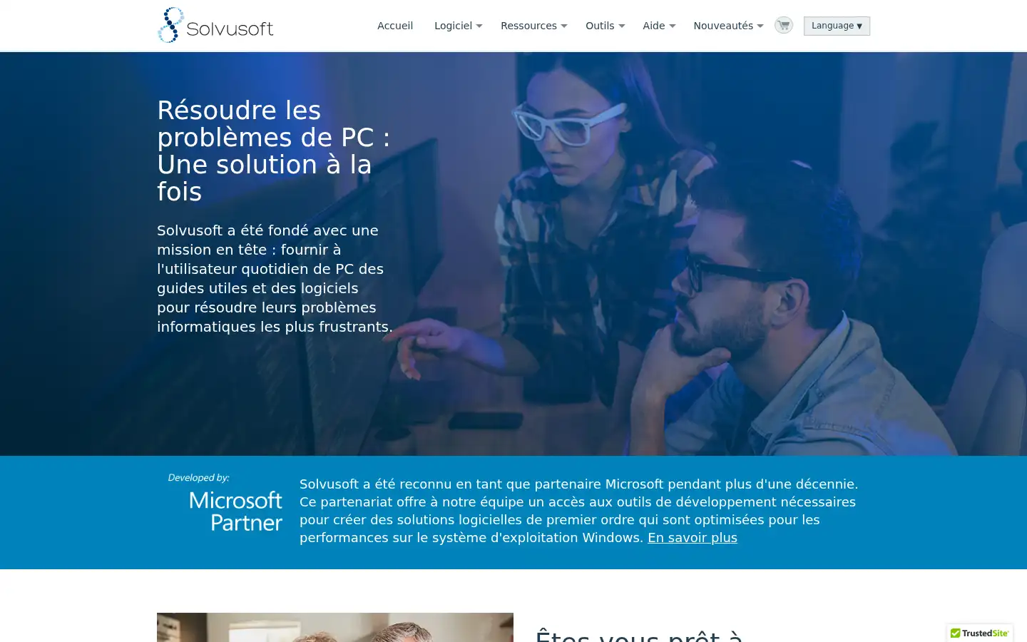 Screenshot of solvusoft.com