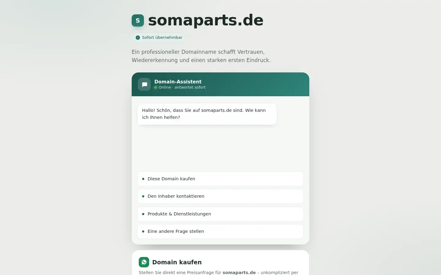 Screenshot of somaparts.de