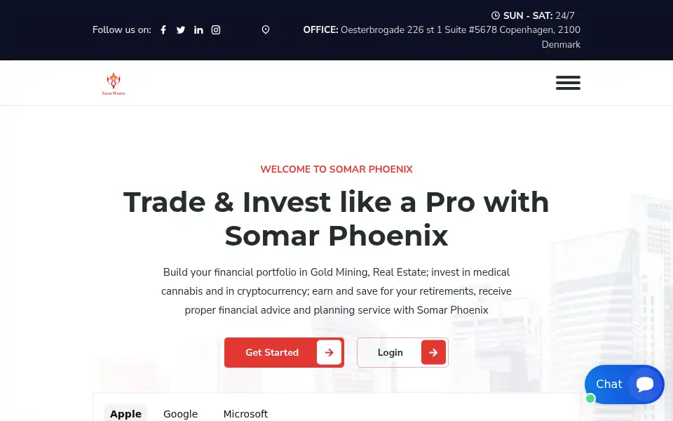 Screenshot of somarphoenix.com