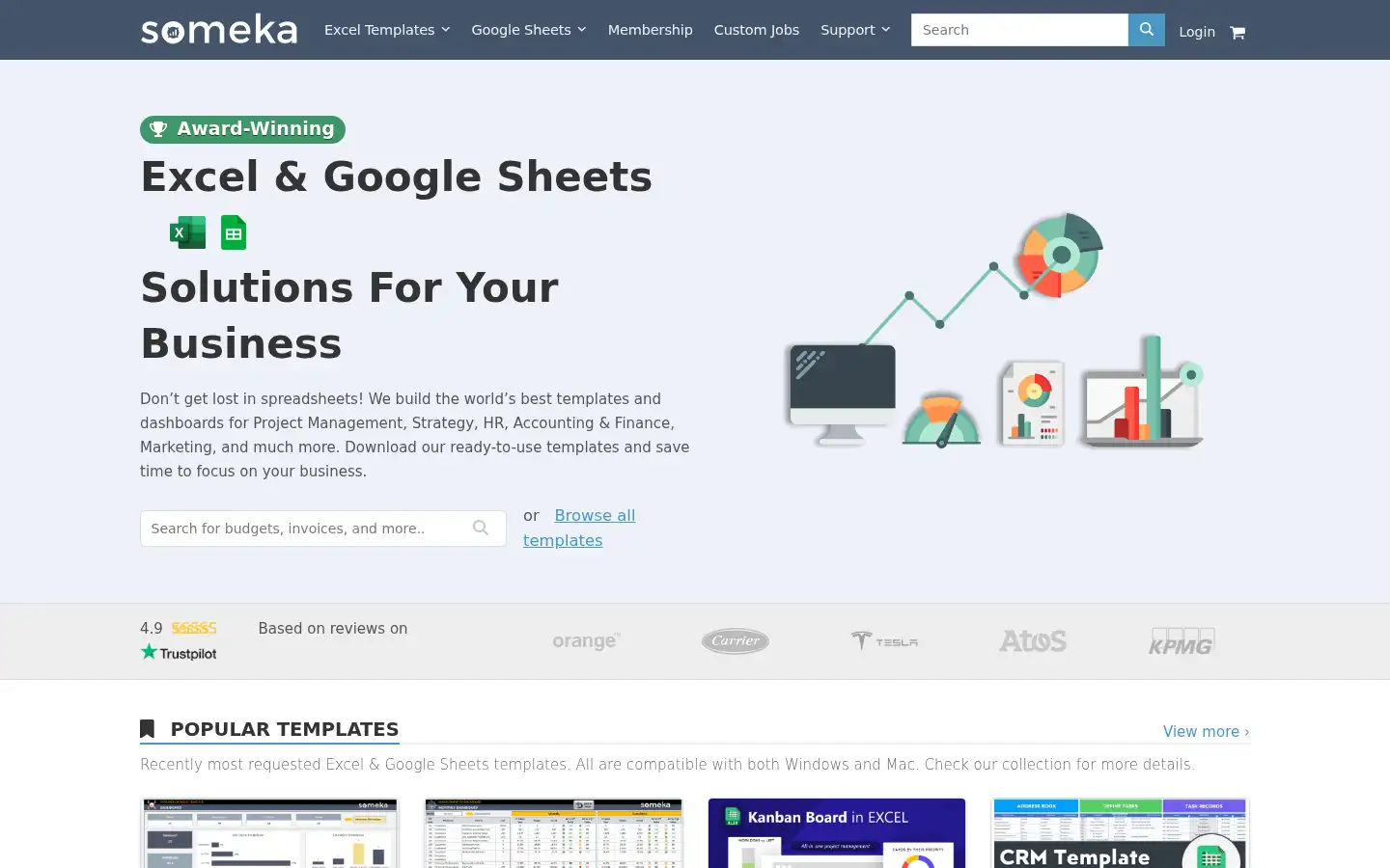 Screenshot of someka.net