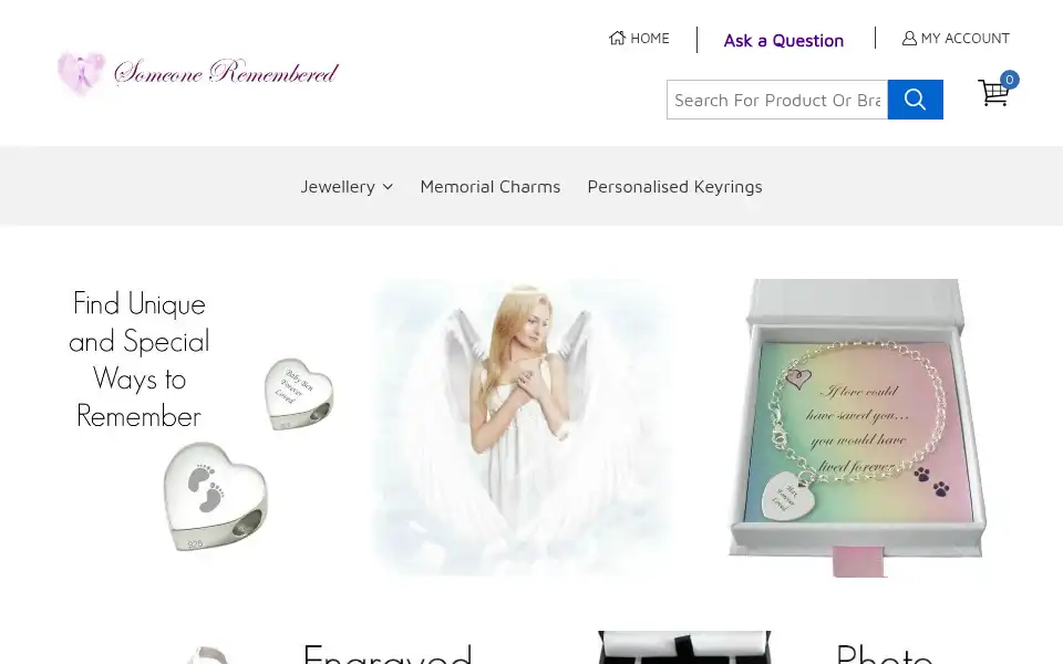 Screenshot of someoneremembered.co.uk