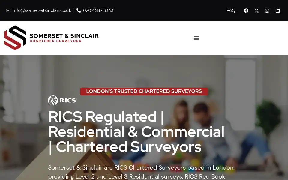Screenshot of somersetsinclair.co.uk