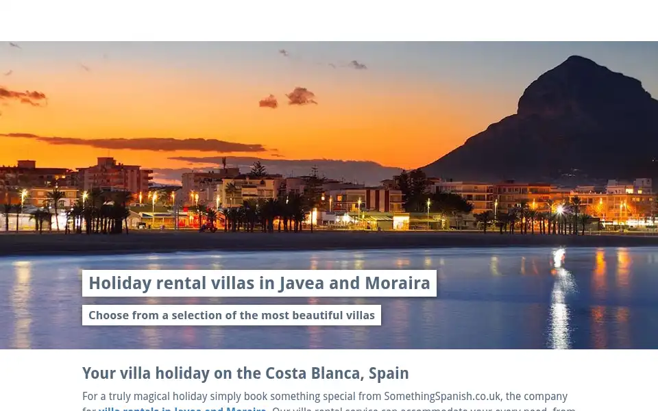 Screenshot of somethingspanish.co.uk