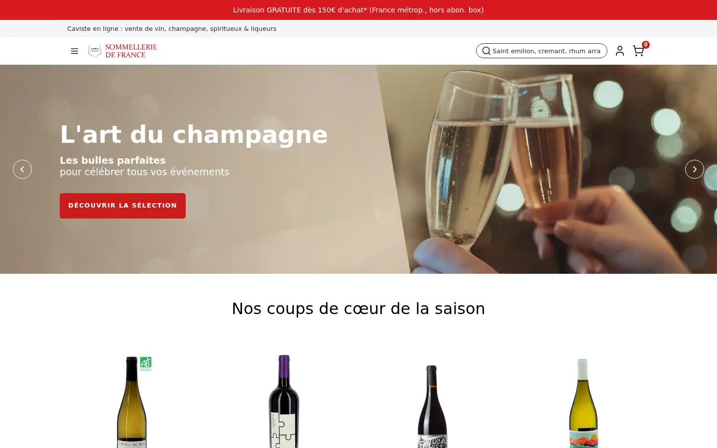 Screenshot of sommelleriedefrance.com