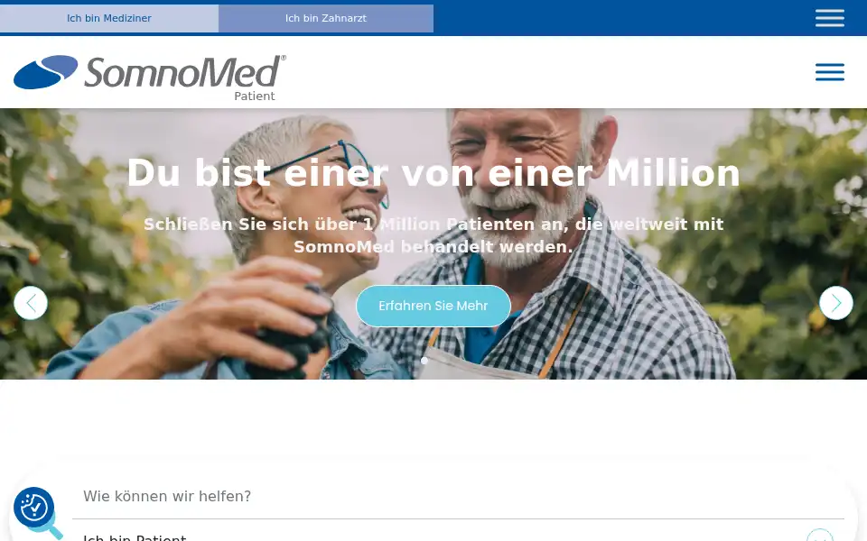 Screenshot of somnomed.com