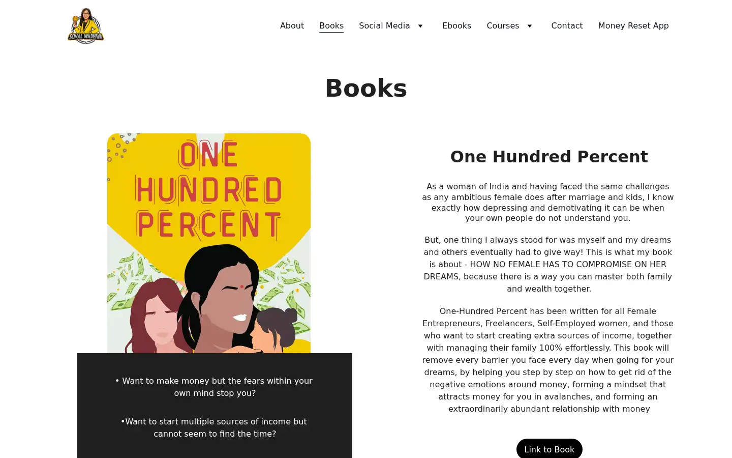 Screenshot of sonalwadhwa.com