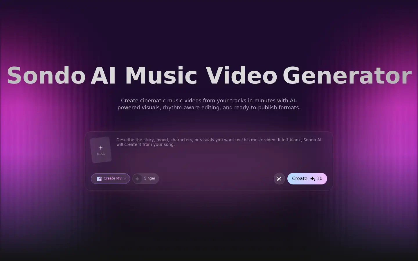 Screenshot of sondo.ai