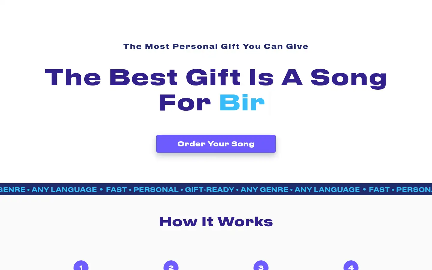 Screenshot of song-gift.com