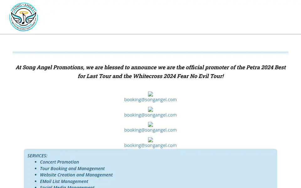 Screenshot of songangel.com