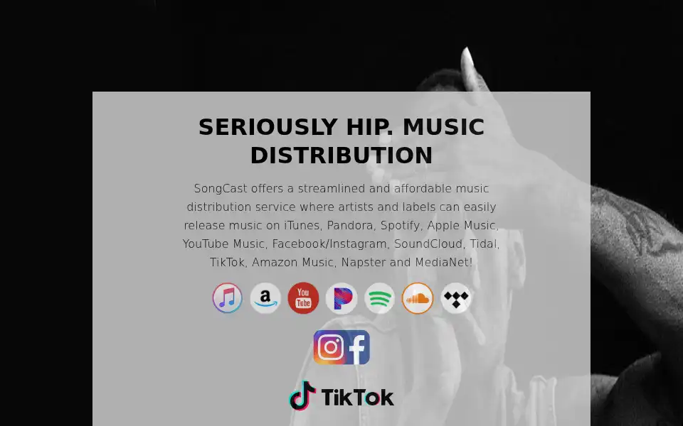 Screenshot of songcastmusic.com