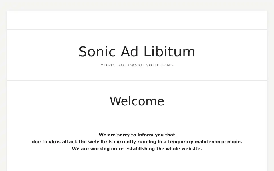 Screenshot of sonicadlibitum.dk