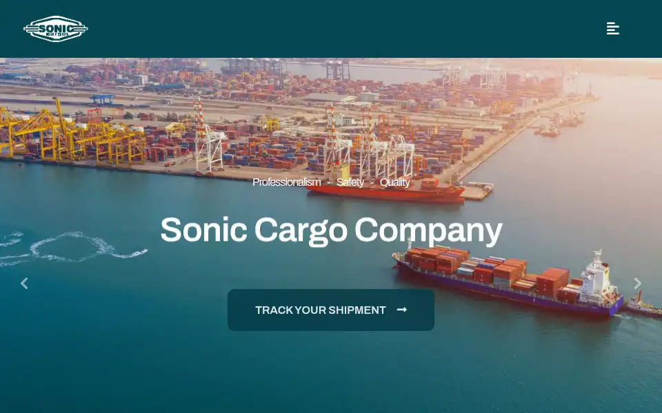Screenshot of soniccargos.com