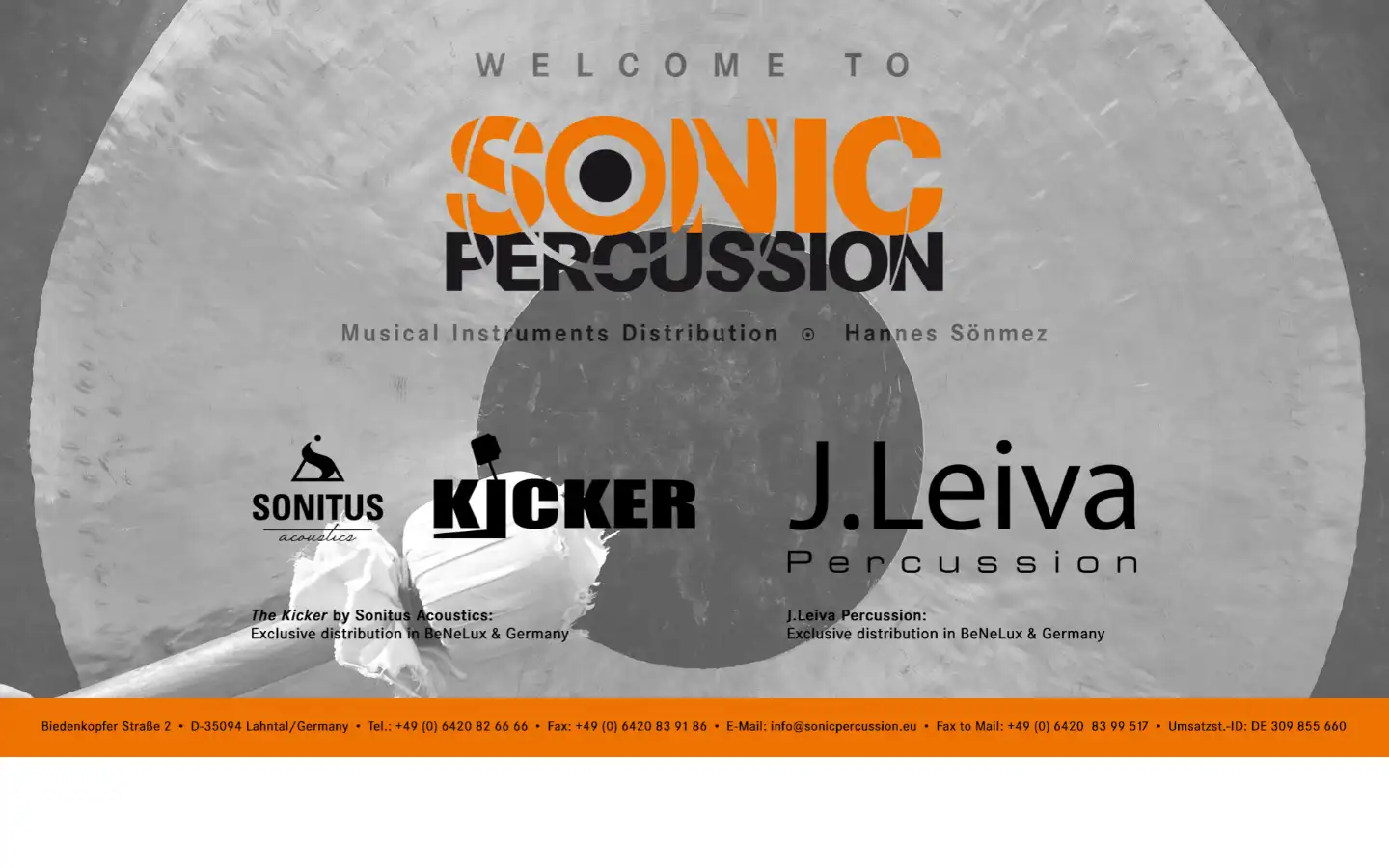 Screenshot of sonicpercussion.eu