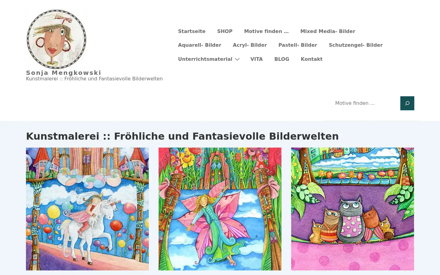 Screenshot of sonja-mengkowski.de