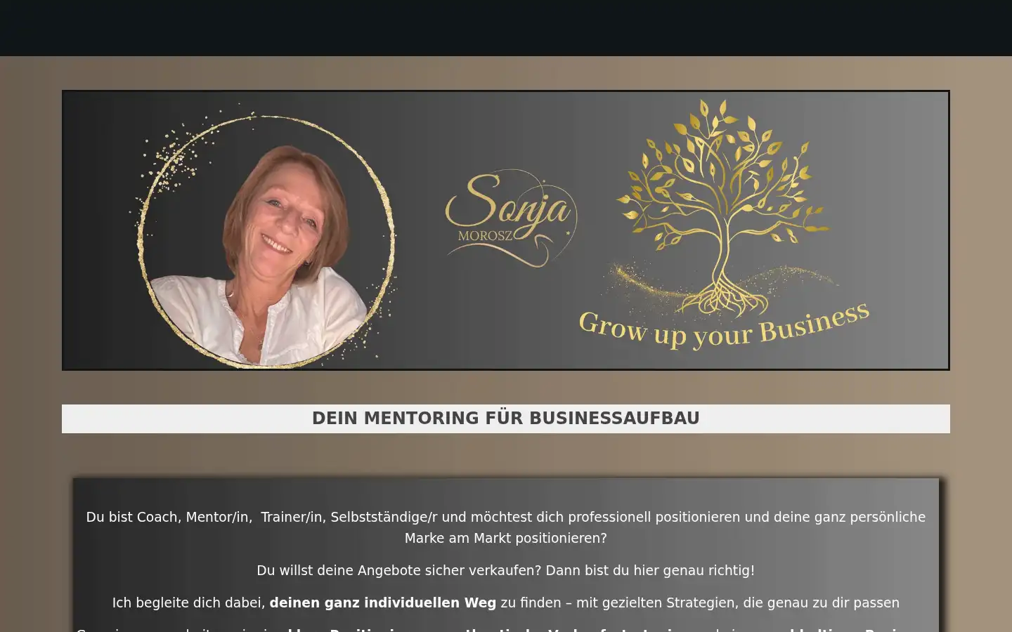 Screenshot of sonja-morosz.com
