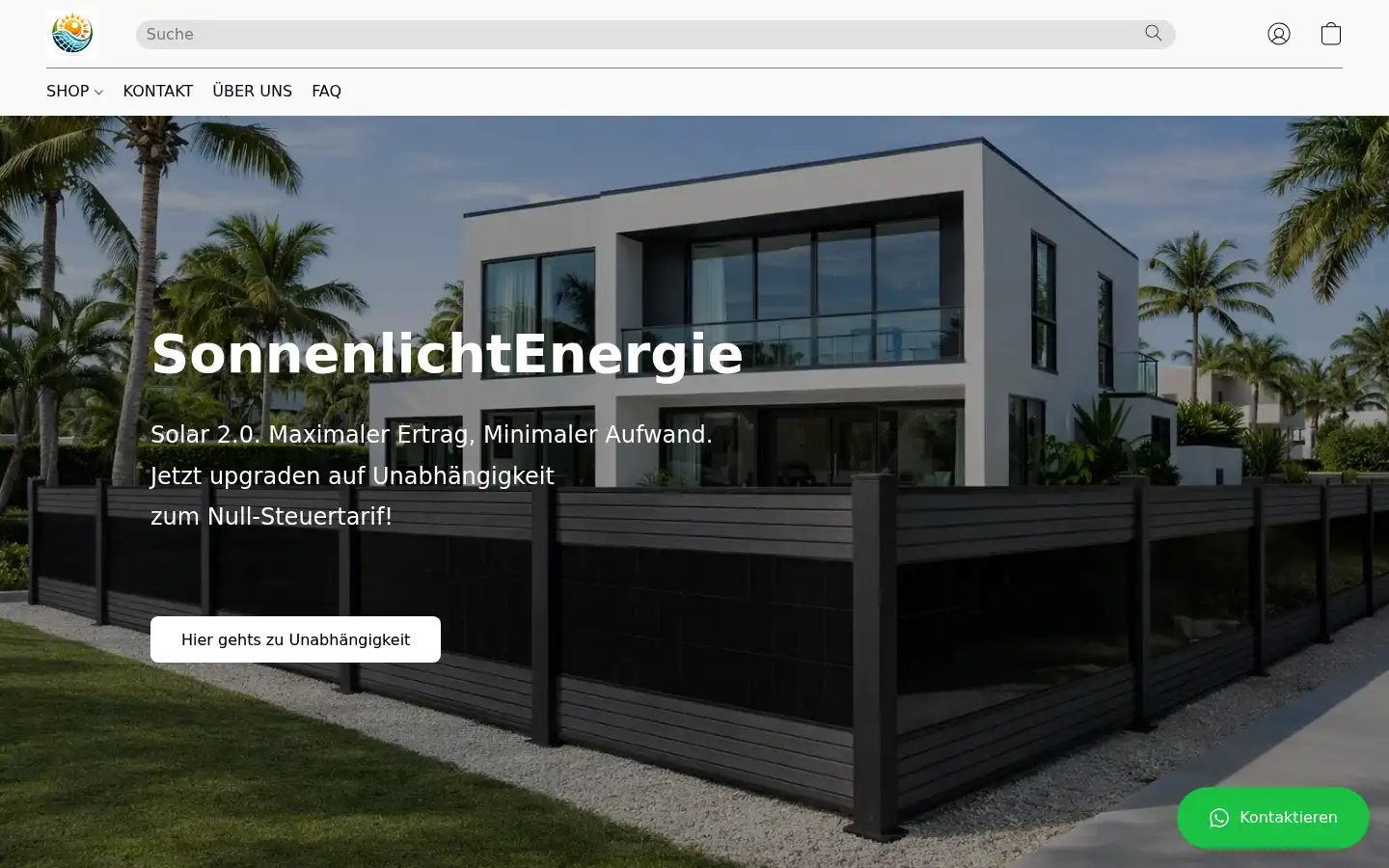 Screenshot of sonnenlichtenergie.de