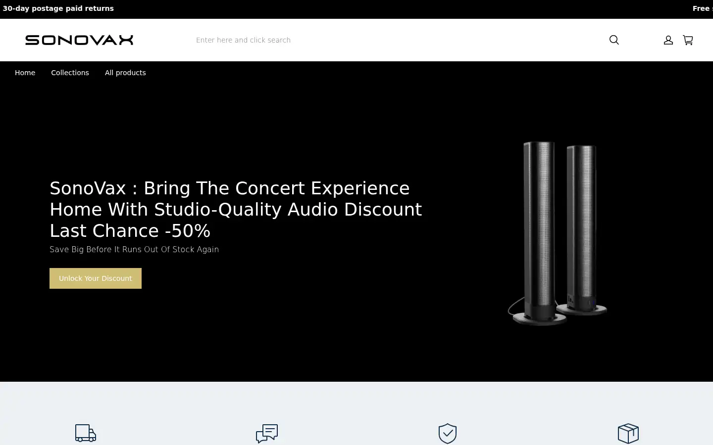 Screenshot of sonovax.com