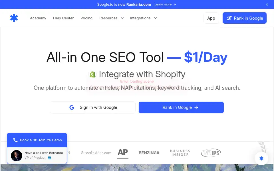 Screenshot of soogle.io