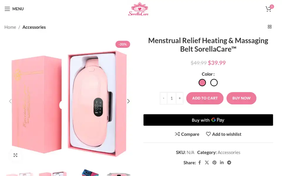 Screenshot of sorellacare.com