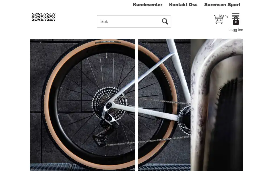 Screenshot of sorensensykler.no