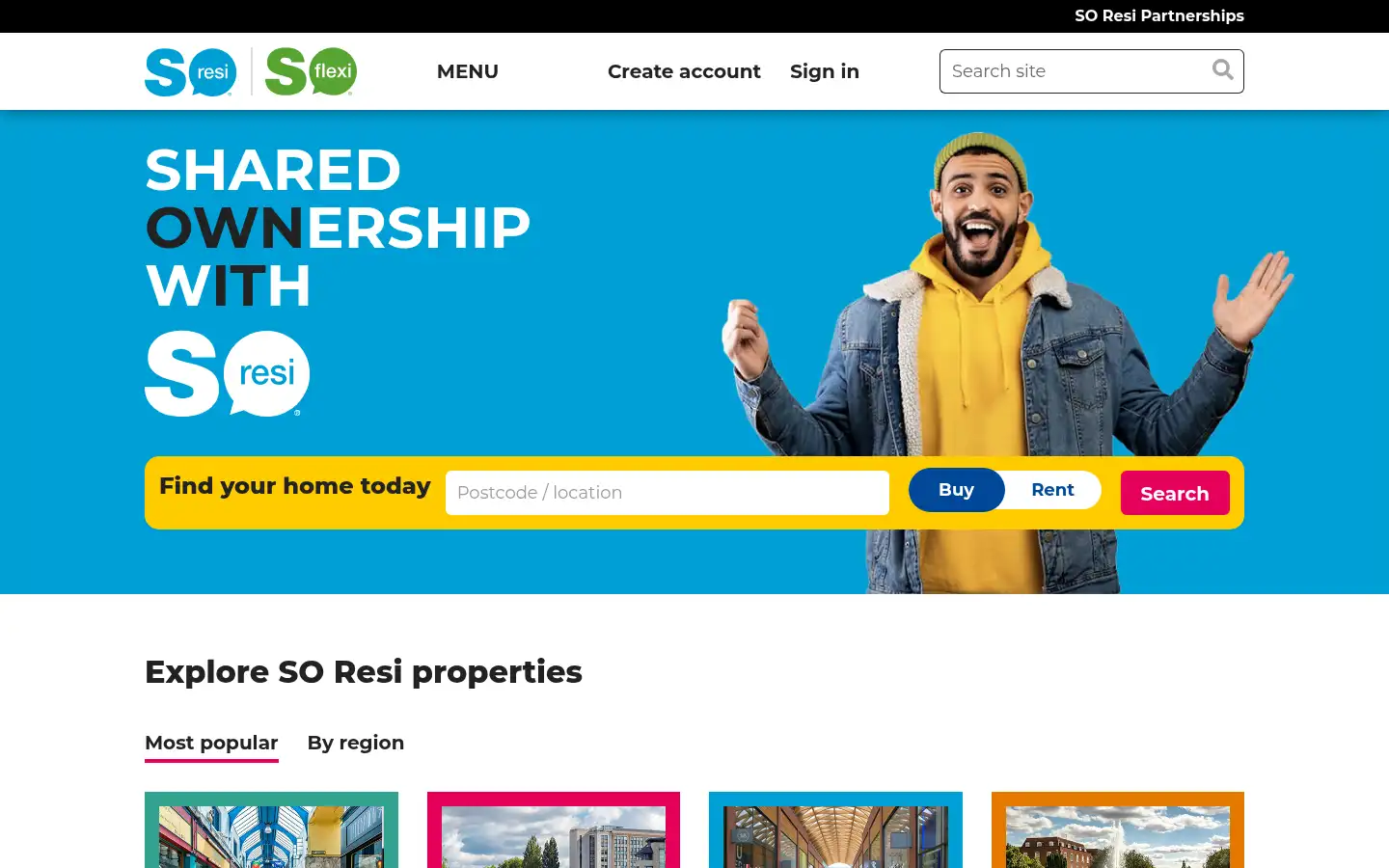 Screenshot of soresi.co.uk