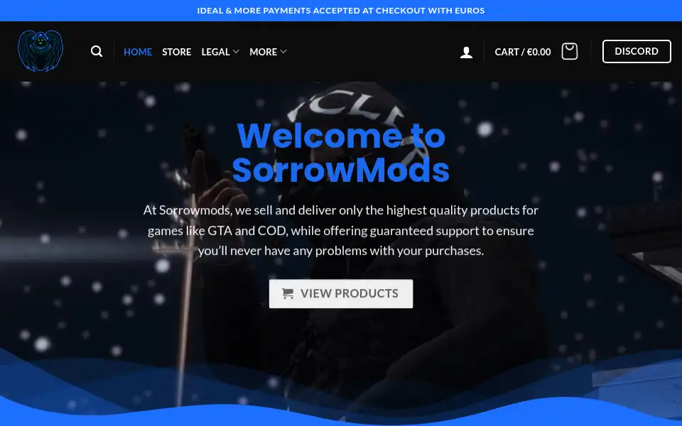 Screenshot of sorrowmods.com