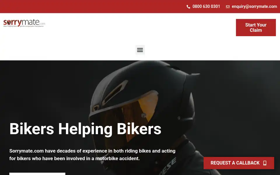 Screenshot of sorrymate.com