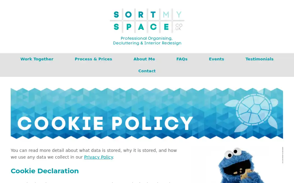 Screenshot of sortmyspace.co.uk