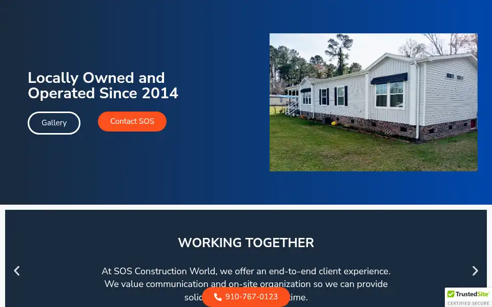 Screenshot of sosconstructionworld.com