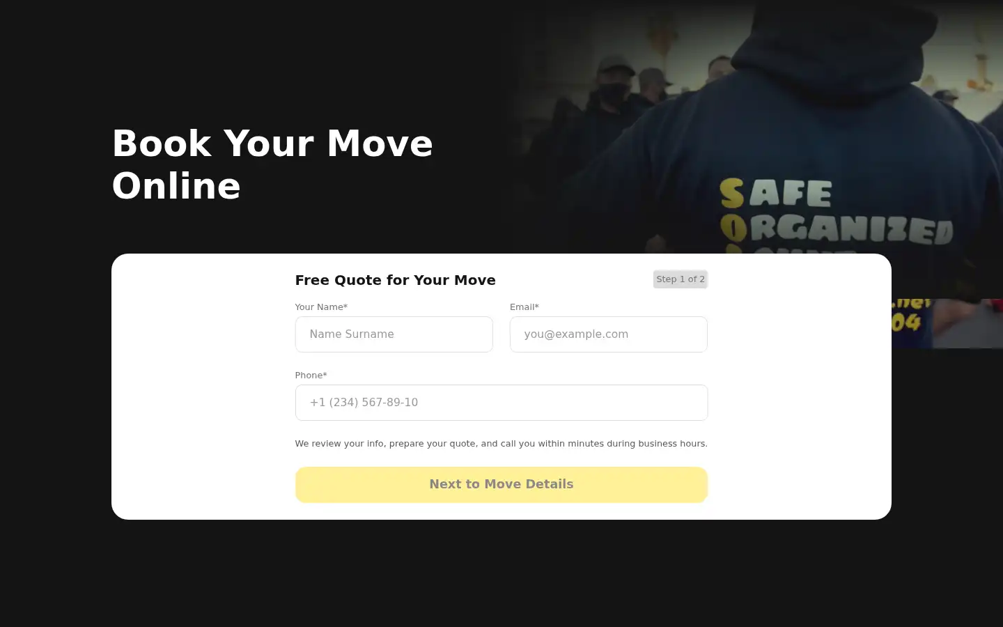 Screenshot of sosmovingla.net