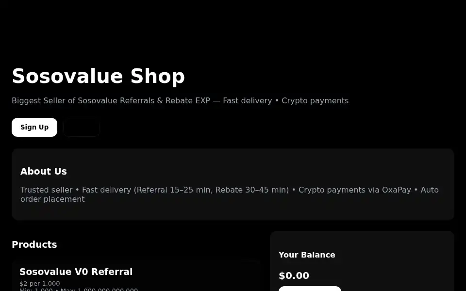 Screenshot of sosodrop.shop