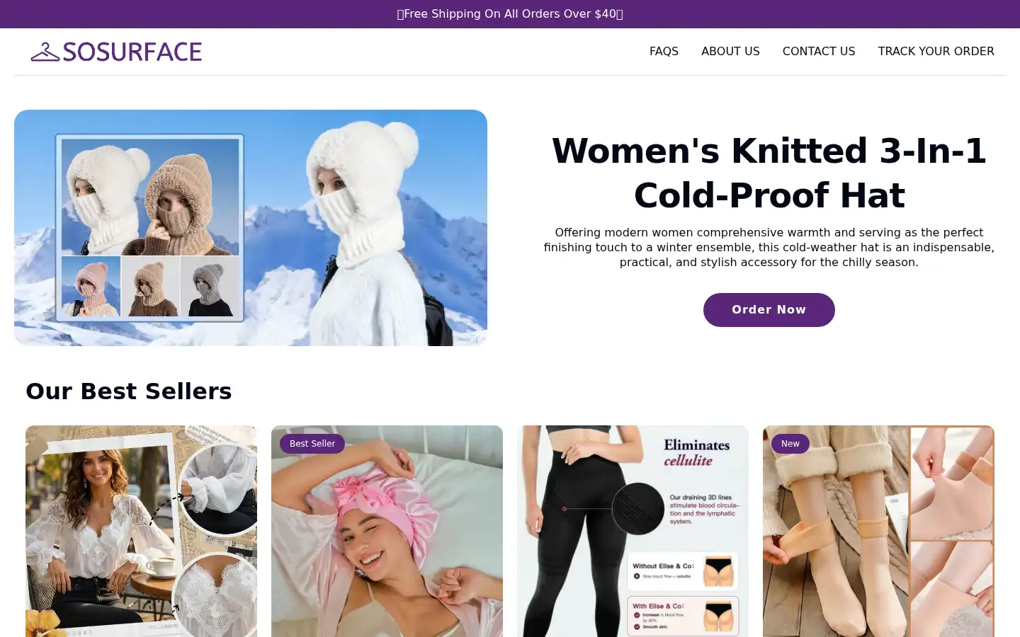 Screenshot of sosurface.com