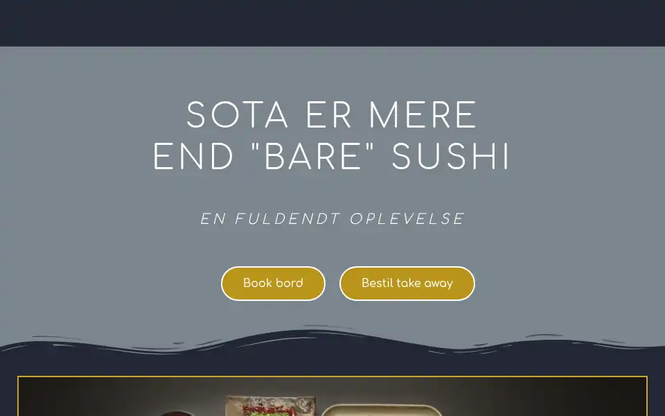 Screenshot of sotasushibar.dk