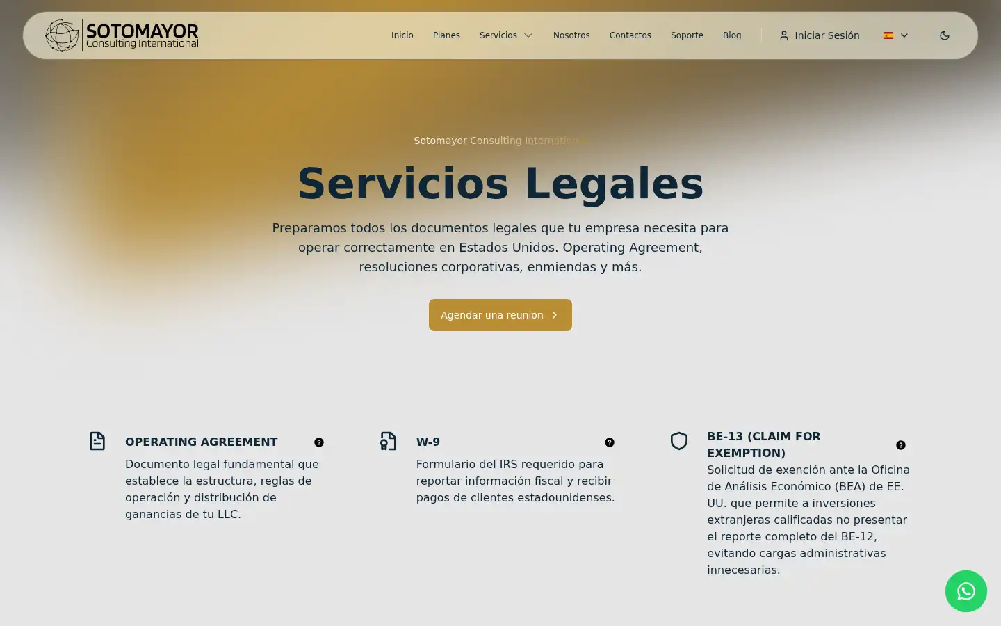 Screenshot of sotomayorconsulting.com