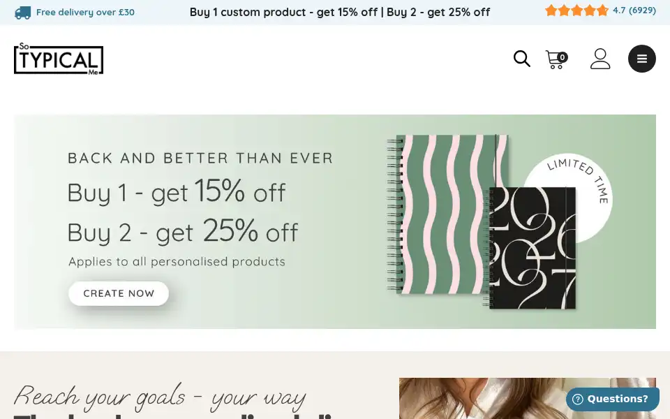 Screenshot of sotypicalme.co.uk