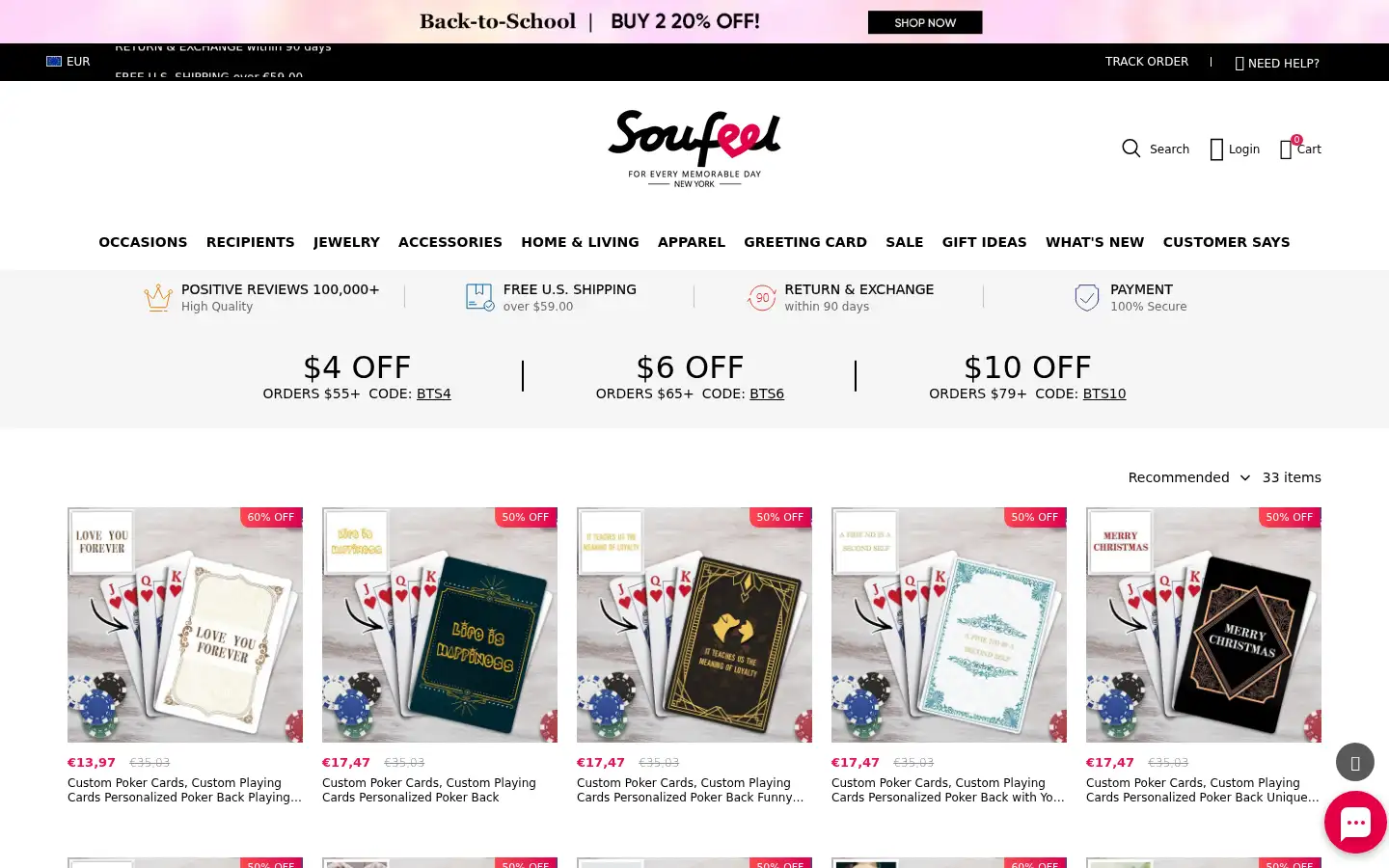 Screenshot of soufeel.com