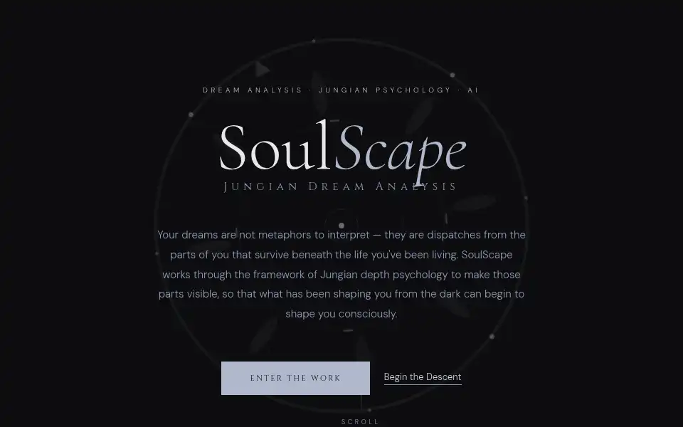 Screenshot of soulscapeapp.online