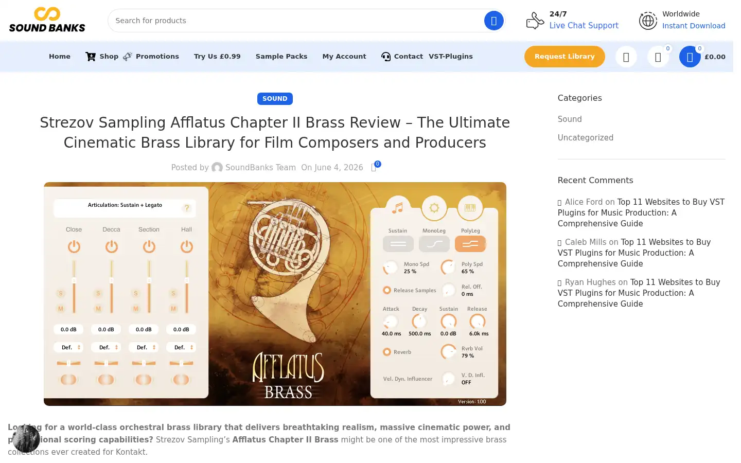 Screenshot of soundbanks.io