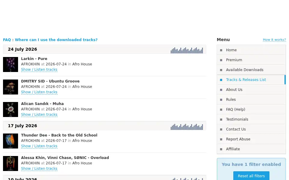 Screenshot of soundeo.com