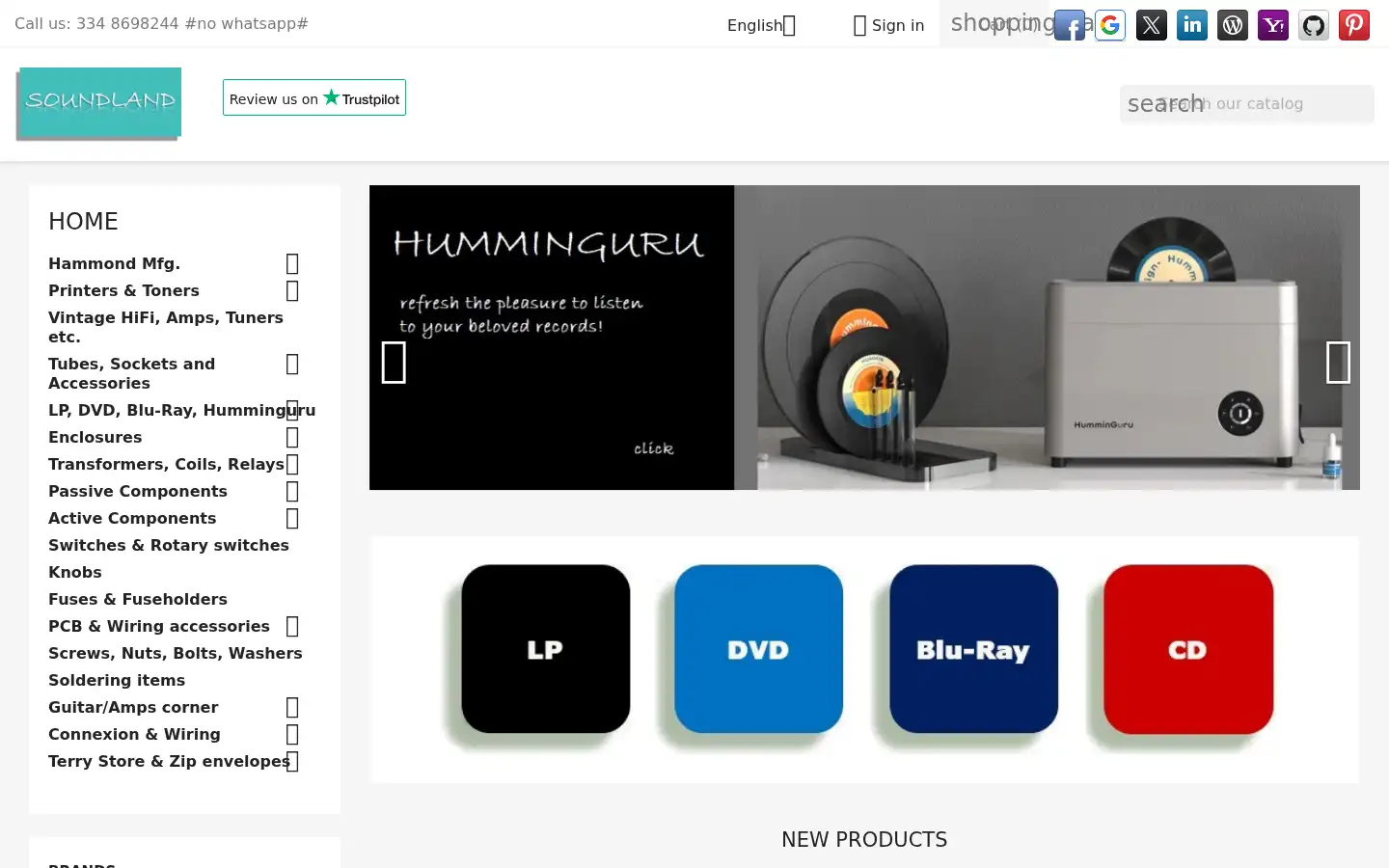 Screenshot of soundland.it