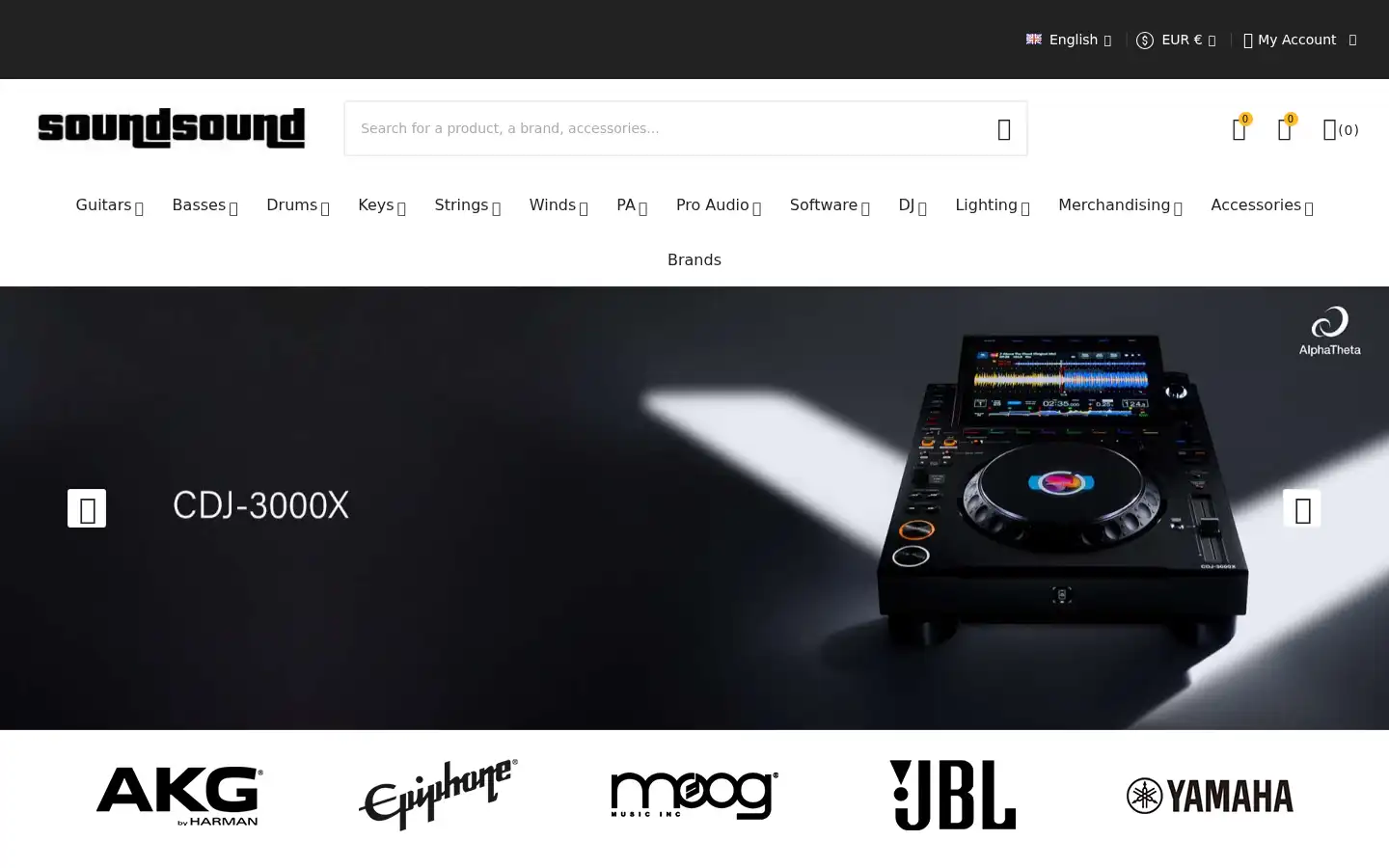 Screenshot of soundsound.store