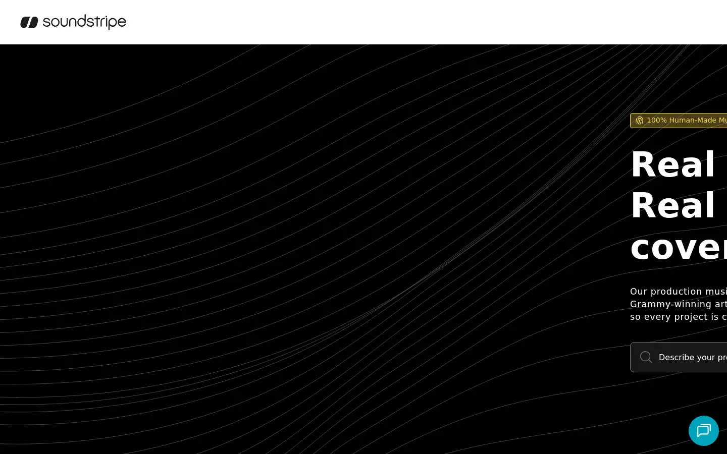 Screenshot of soundstripe.com