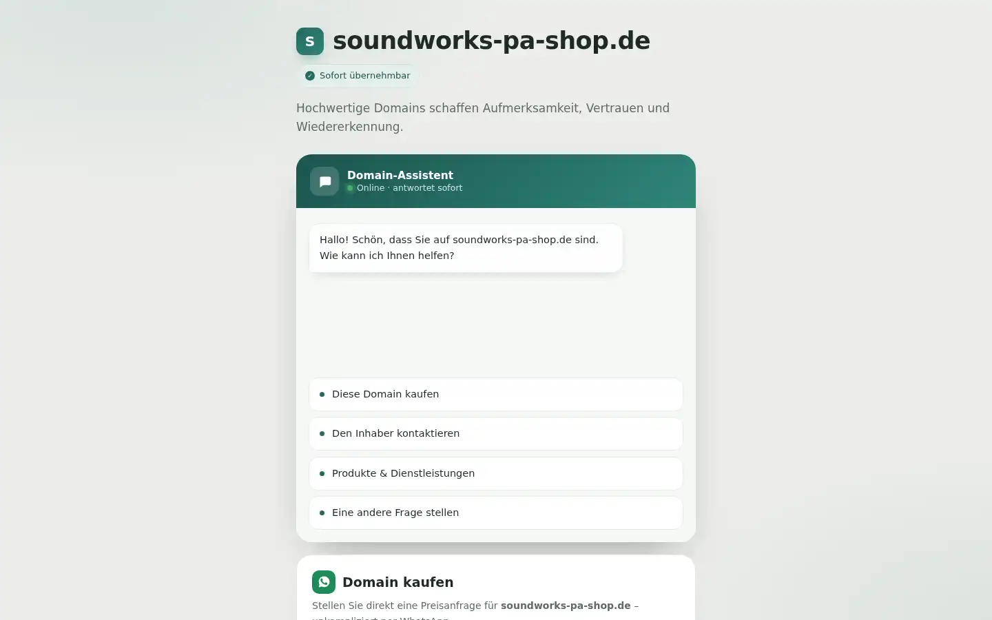 Screenshot of soundworks-pa-shop.de